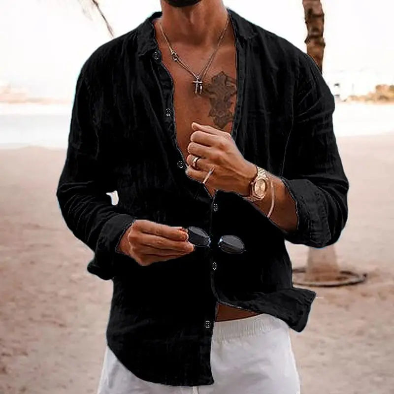 Camicia Lino Uomo Ibiza